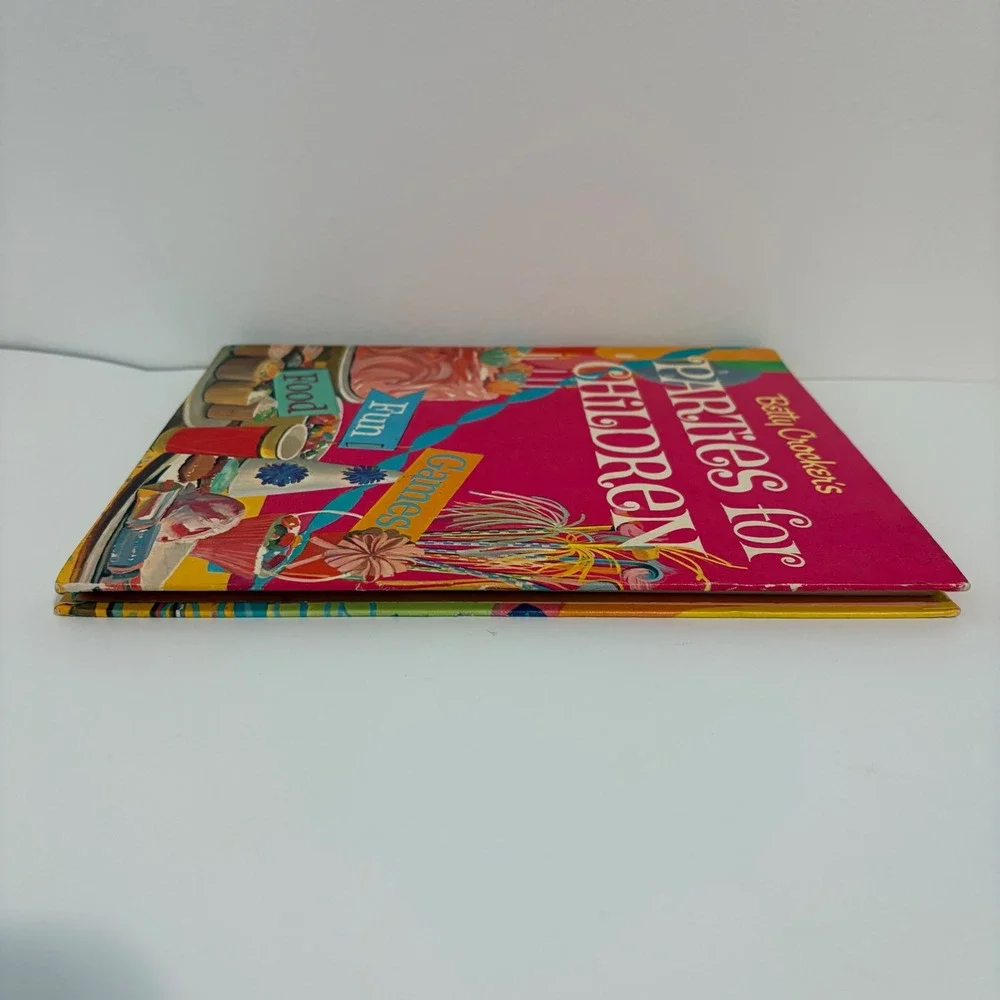 Betty Crocker Parties for Children Vintage 1964 Spiral Cookbook Kids Great